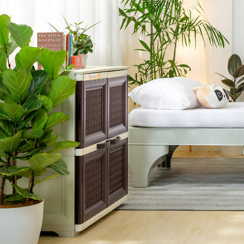 Bamboo Rattan Cabinet