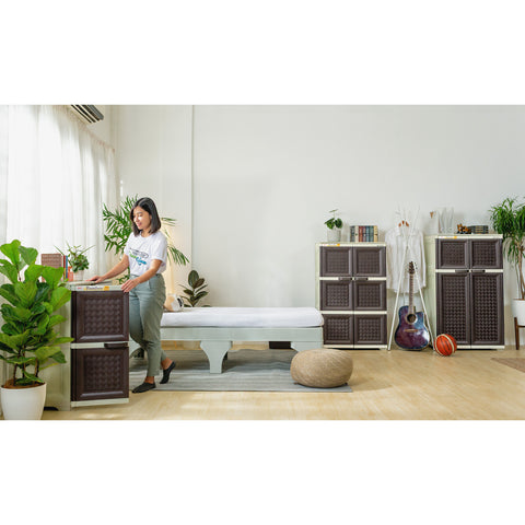 Bamboo Rattan Cabinet