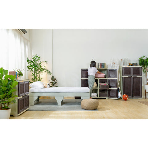 Acacia Rattan Cabinet