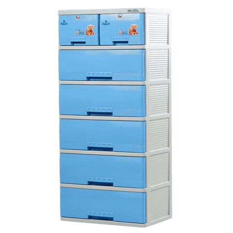 Zooey Adora Drawer / Storage / Cabinet 6 Layer - Blue