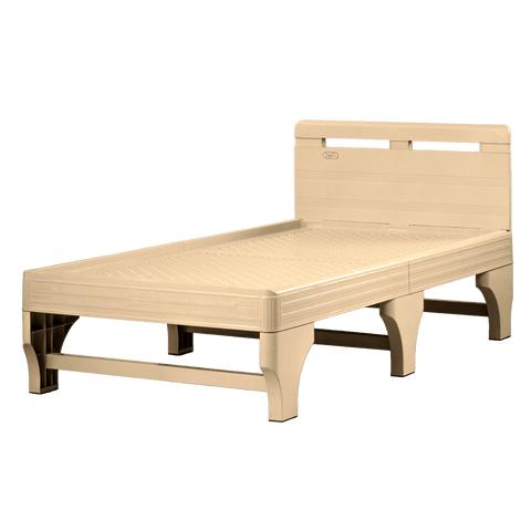 Zooey Cool and Comfort 36" Bed Frame - Beige