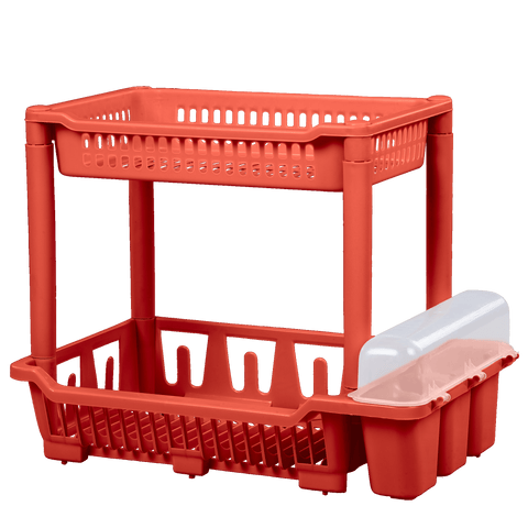 Zooey Dish Rack - Red