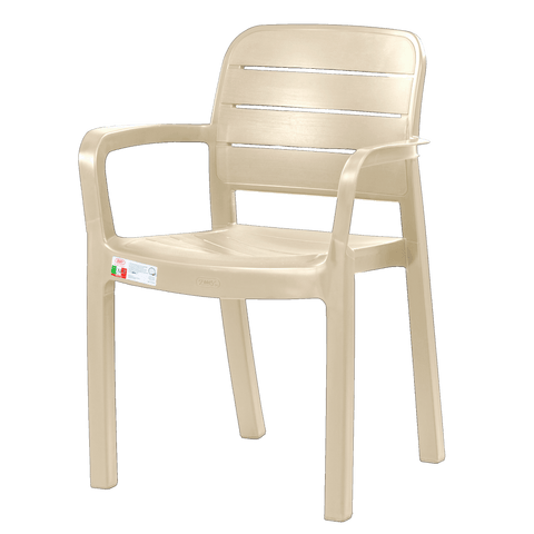Zooey Italy Monoblock Chair - Beige