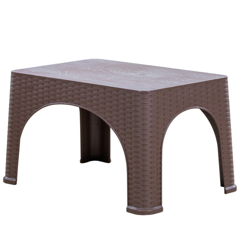 Zooey Modern Rattan Center Table - Choco