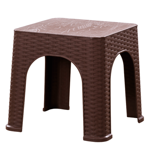 Zooey Modern Rattan Side Table - Choco