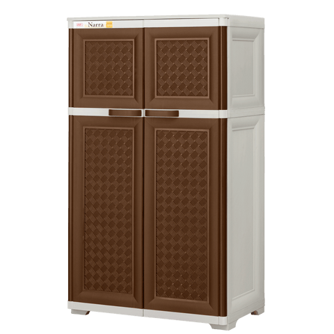 Zooey Narra Rattan Cabinet - Mocha