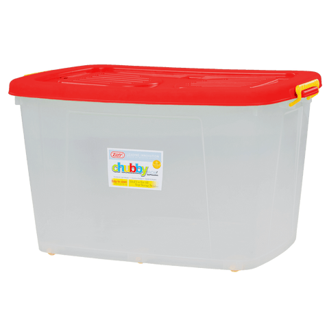 Chubby Box Big Transparent - Red