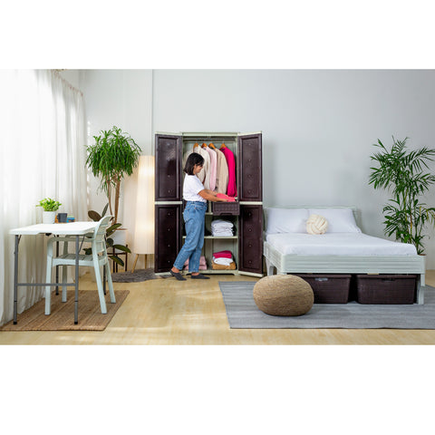 Elegant Rattan Cabinet 