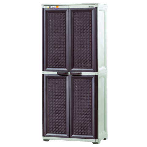 Elegant Rattan Cabinet - Choco