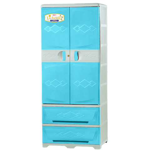 Lucky Star 2 Drawer - Light Blue