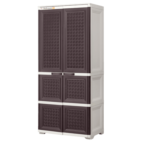 Mahogany Rattan Cabinet - Choco