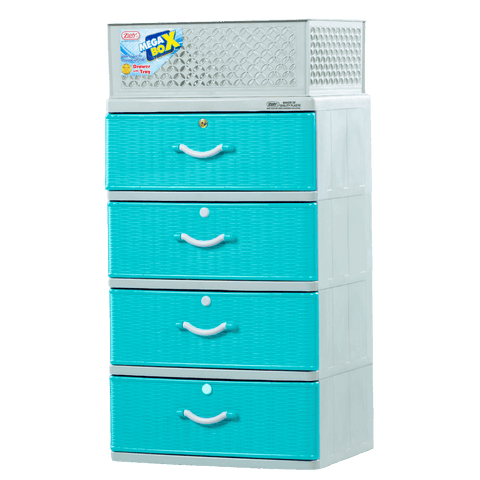Mega Box Drawer 4 Layer - Green