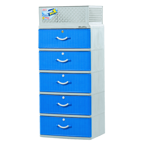 Mega Box Drawer 5 Layer - Blue