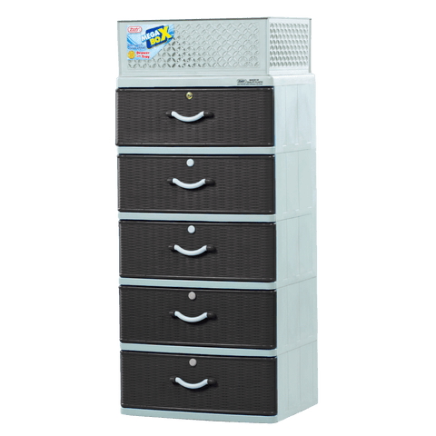 Mega Box Drawer 5 Layer - Choco