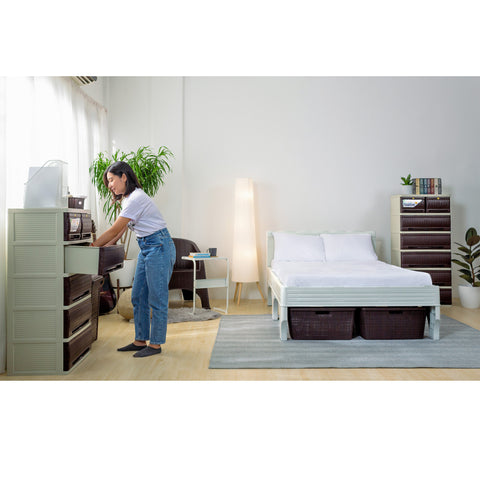 Native Rattan Drawer 5 Layer
