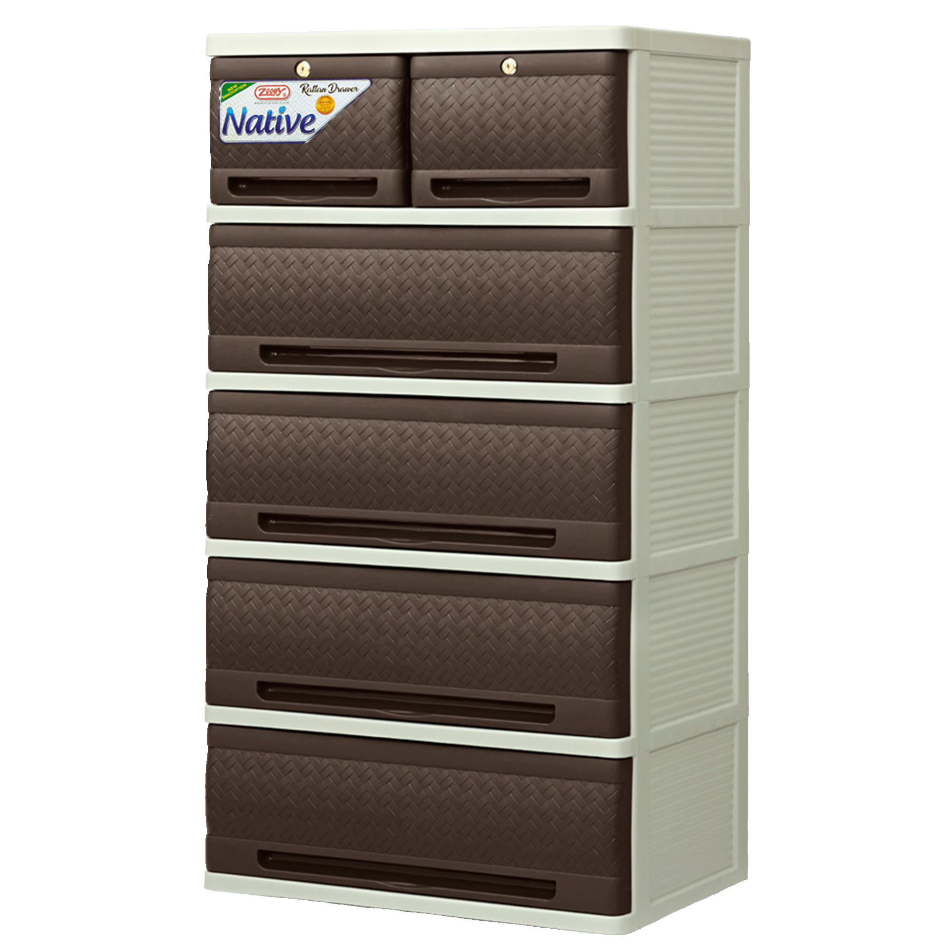 native-rattan-drawer-5-layer-