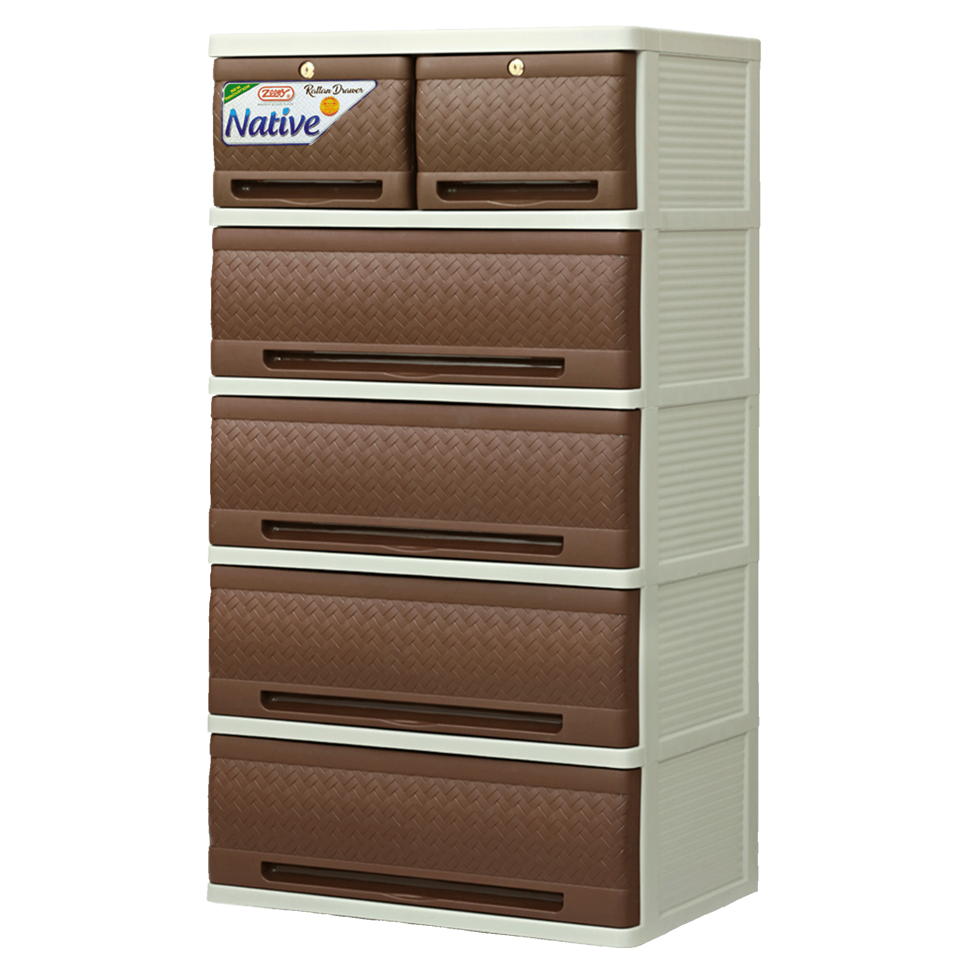 native-rattan-drawer-5-layer-