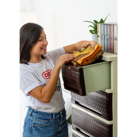 Native Rattan Drawer 6 Layer