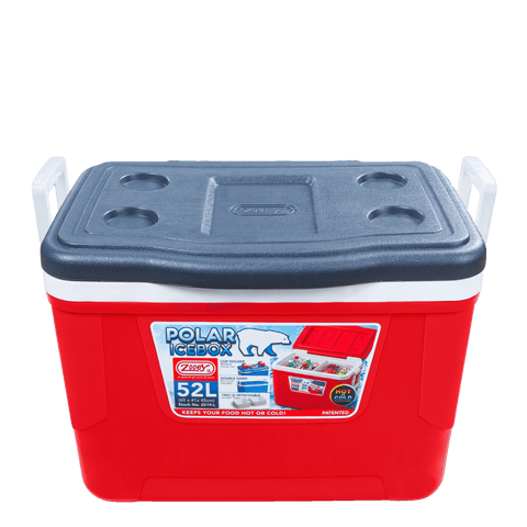 Polar Icebox Glass Large - Grey Red