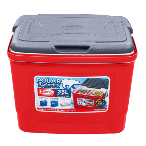 Polar Icebox Plain Medium - Grey Red