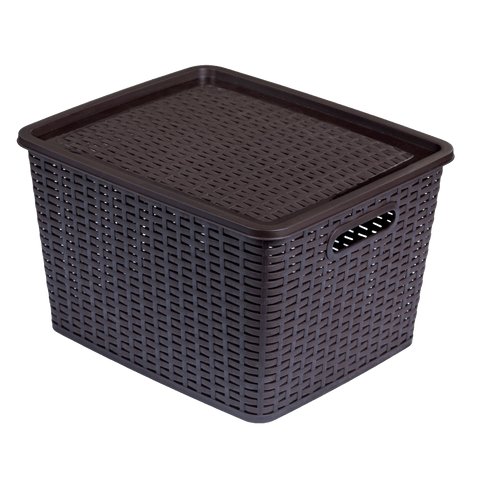 Rattan Eco Tray Large - Choco