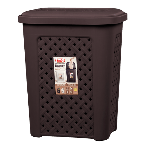 Rattan Laundry Big Basket - Choco