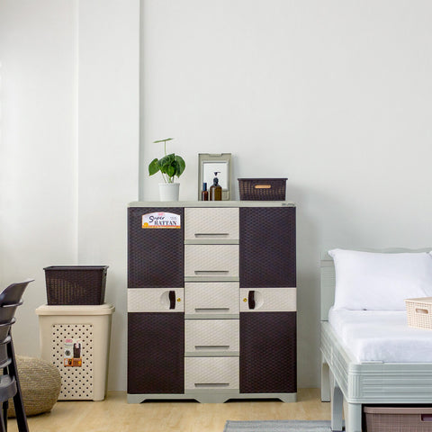 Super Rattan Dual Cabinet 