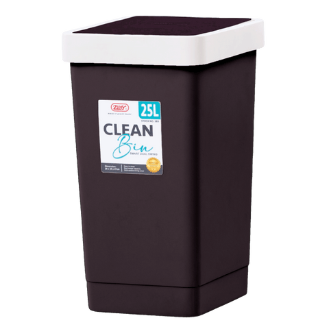Zooey 25L Trashcan Clean Bin - Choco