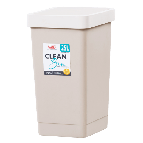 Zooey 25L Trashcan Clean Bin - Cream