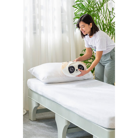 Zooey Cool and Comfort 30" (No Headboard) Bed Frame - Cream