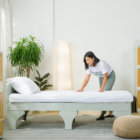 Zooey Cool and Comfort 36" Bed Frame - White