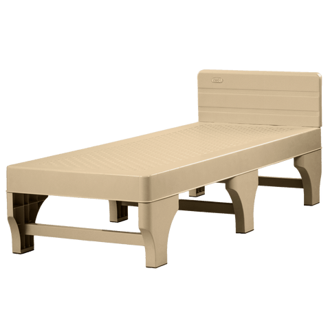 Zooey Cool and Comfort 36" Bed Frame - Beige