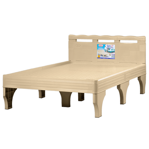 Zooey Cool and Comfort 48" Bed Frame - Beige