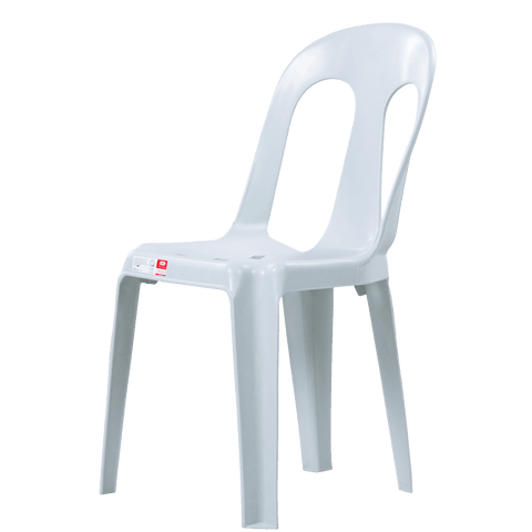 Zooey Diamond Monoblock Chair - Cream