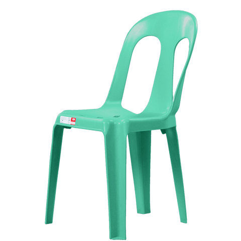 Zooey Diamond Monoblock Chair  - Green