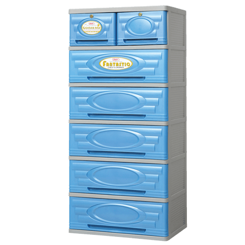 Zooey Fantastic 6-Layer Drawer - Blue