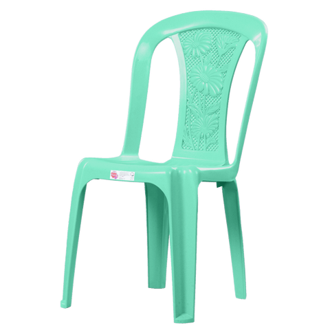 Zooey Floral Monoblock Chair - Green