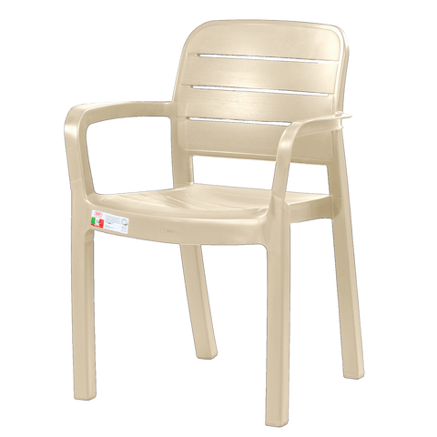 Zooey Italy Monoblock Chair - Beige