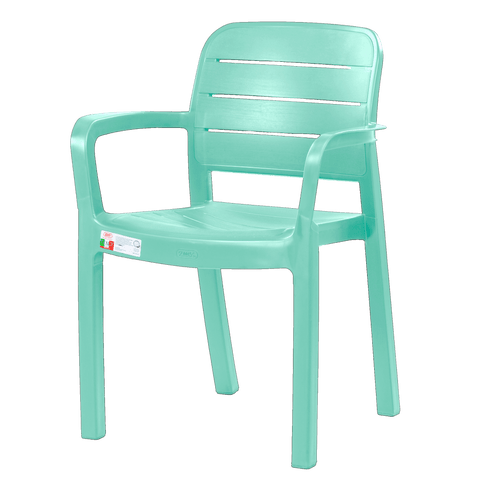 Zooey Italy Monoblock Chair - Green