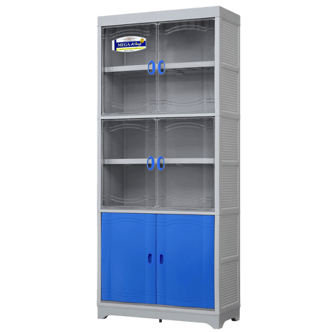 Zooey Mega King Clear Cabinet - Blue