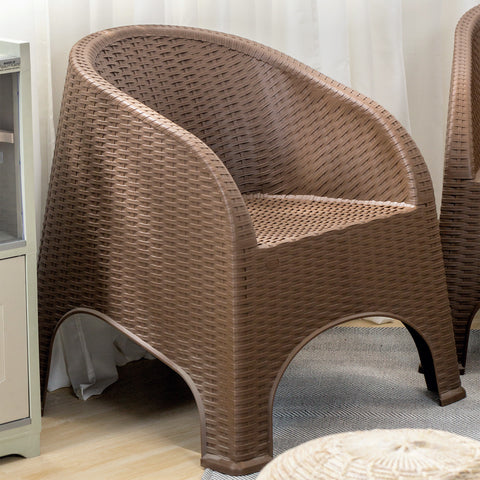 Zooey Modern Rattan 1-Seater Sofa