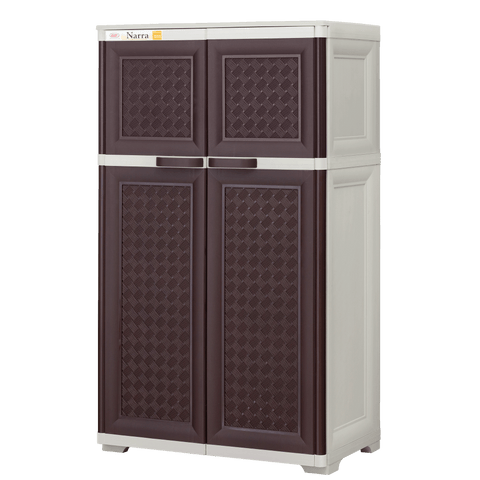 Zooey Narra Rattan Cabinet - Choco