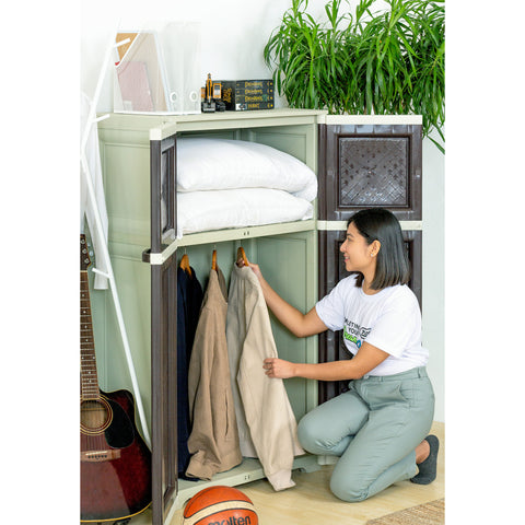Zooey Narra Rattan Cabinet 