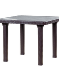 Zooey Palmera 4-Seater Rattan Table - Choco